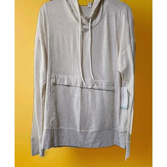 Balance Collection Gaia Hoodie Size Large Heather Oatmeal Pullover BLT3055T A128 - Picture 1 of 7
